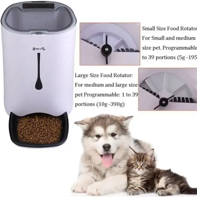 Hot selling Automatic pet Feeder smart food feeder for cats dogs Programmable Dog Food Dispenser for all size cat dog