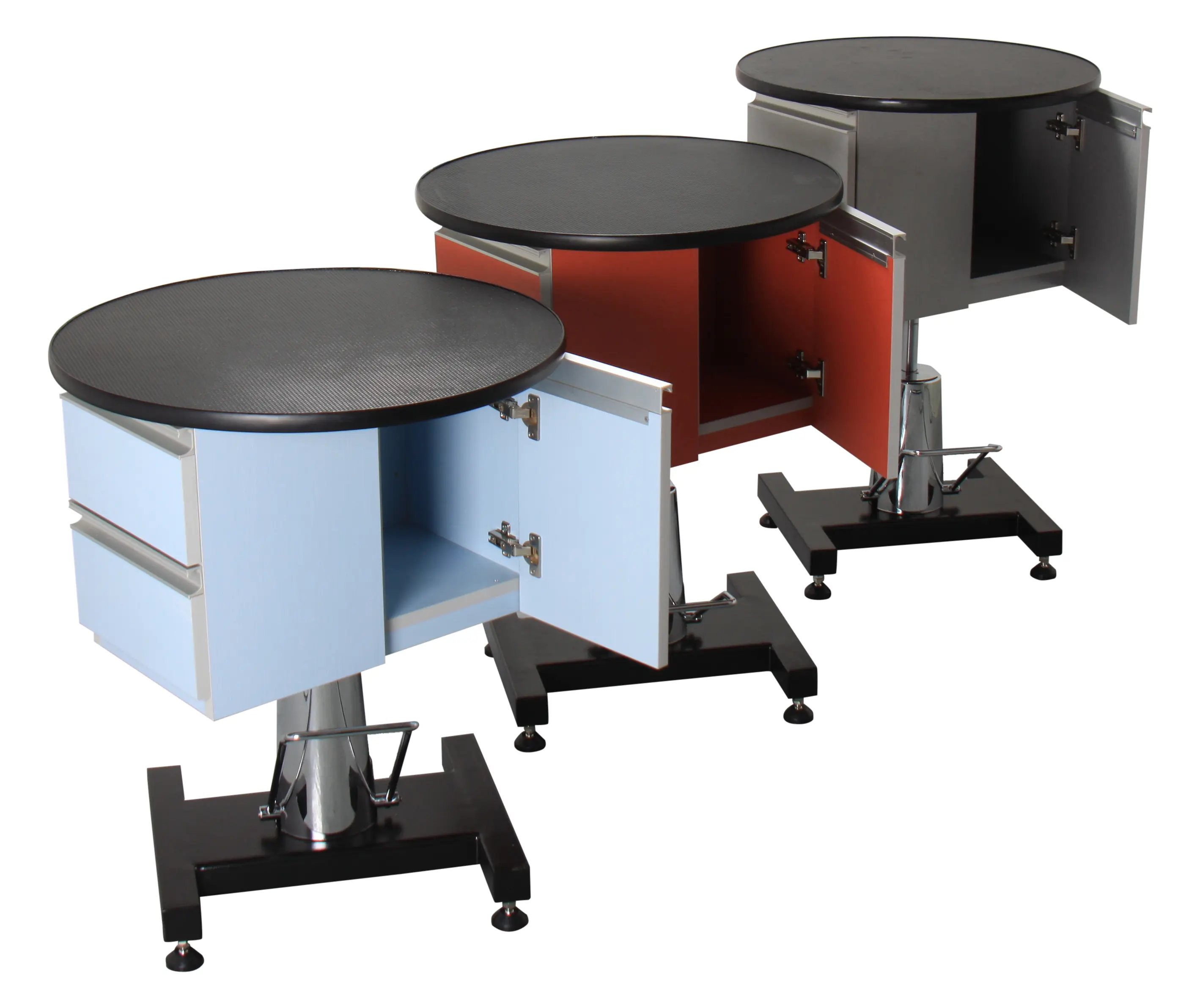 Multi-color Pet Trimming and Grooming Table with Storage Cabinet for Convenient Pet Table