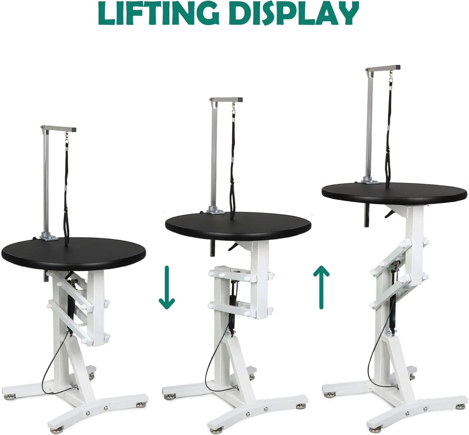 New Arrival Electric Dog Grooming Table LED Illuminated Hydraulic Show Stroller Scissor Lift for Professional Dog Grooming