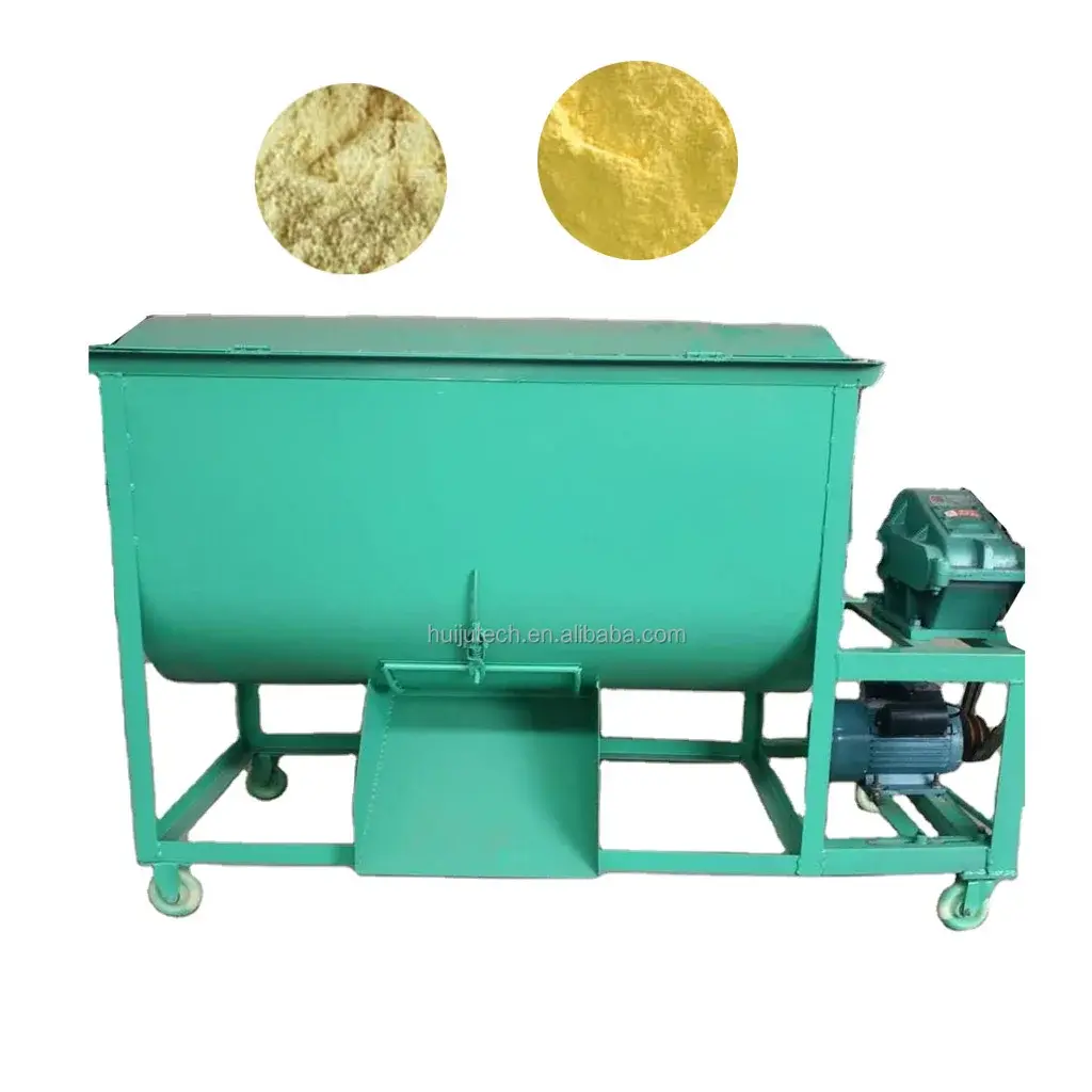 Professional farming equipment horizontal animal cattle feed mixer 150kg/batch HJ-G005