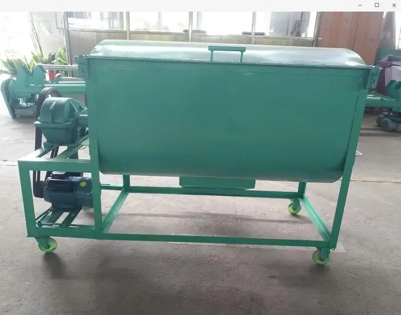 Professional farming equipment horizontal animal cattle feed mixer 150kg/batch HJ-G005