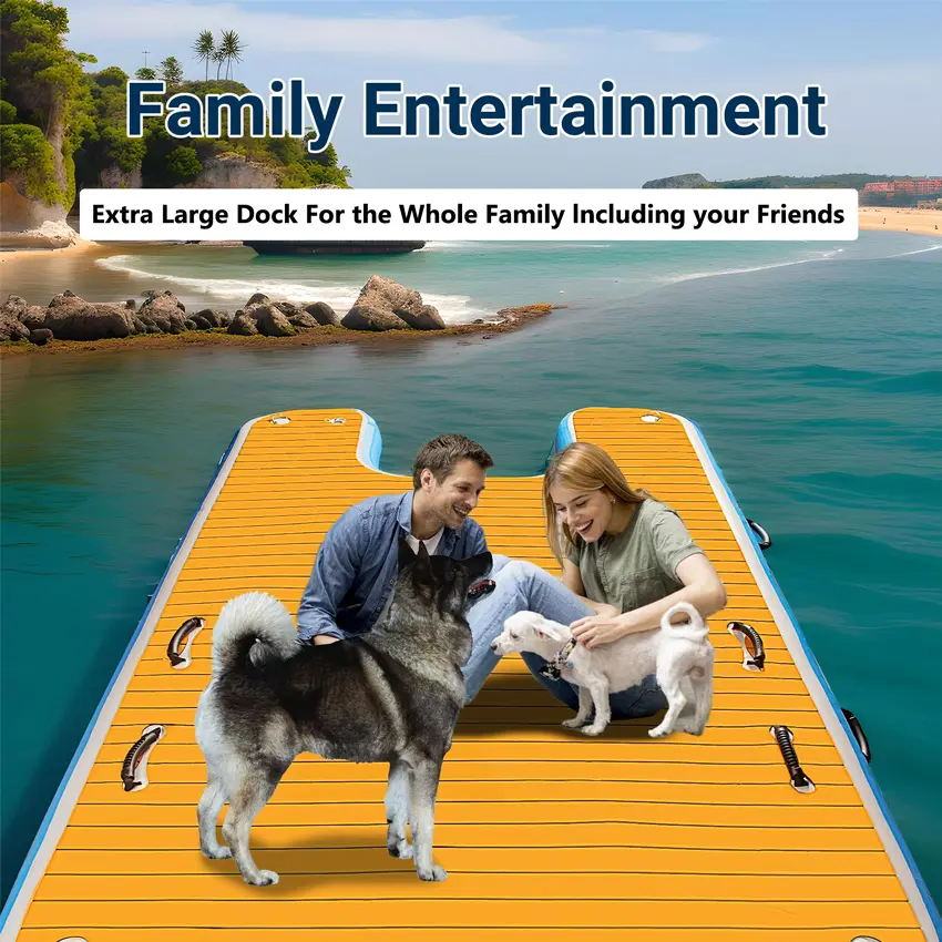 Factory Wholesale Pvc Inflatable Water Ladder Ramps Dogs Steps Foldable Inflatable Pool Dog Ramp for Dock