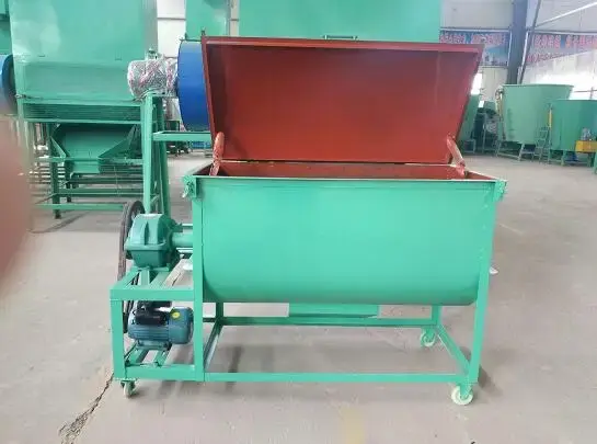 Professional farming equipment horizontal animal cattle feed mixer 150kg/batch HJ-G005