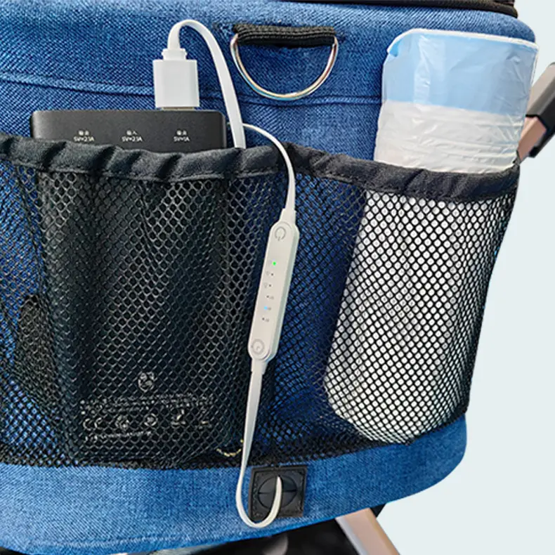 Lightweight Double Layer Pet Stroller for Dogs and Cats Detachable & Foldable Featuring a Convenient Cat Litter Box Accessory