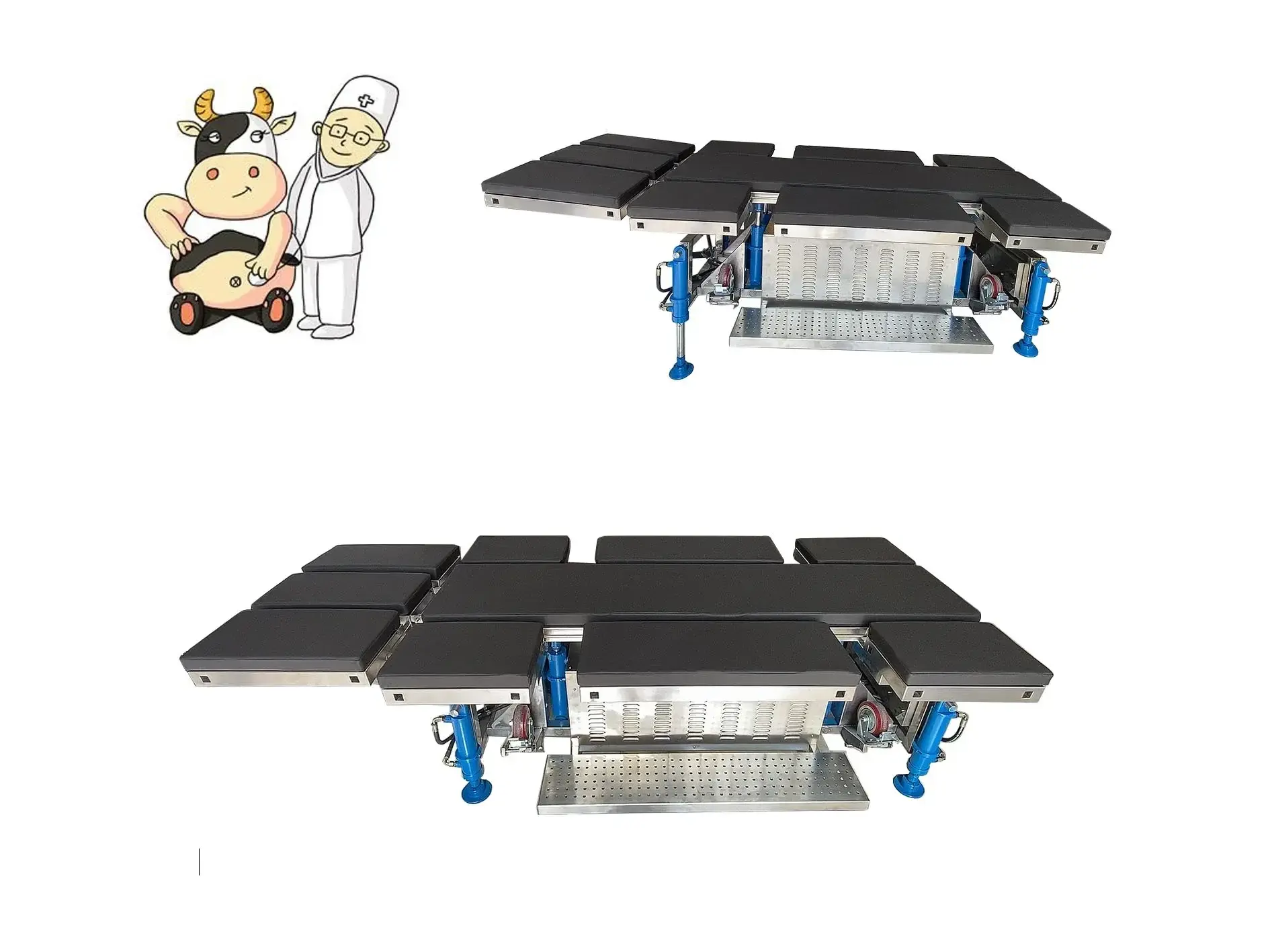 Large Animal Operating Surgical Table for Veterinary Equine Surgery Instrument for Veterinary Use