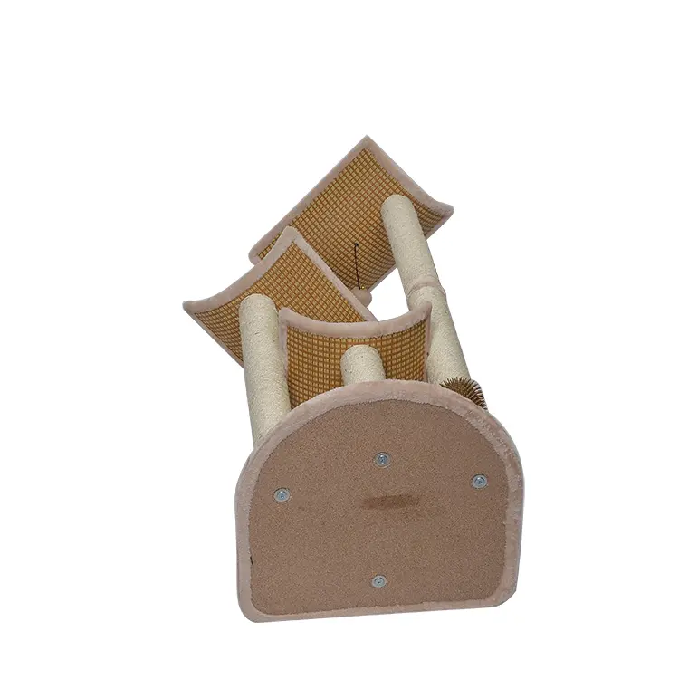 Climbing Gyms Plush Wicker Cat Tree Furniture for Large Cats Playing