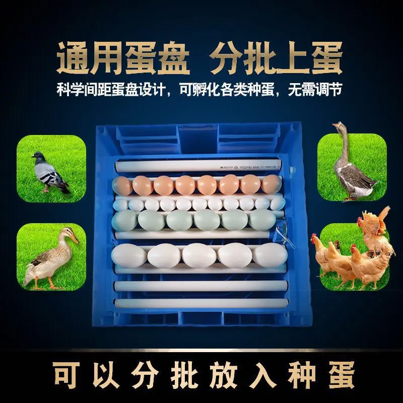Mini 128 Chicken Eggs Incubator Automatic Egg Incubator with Ultrasonic Control