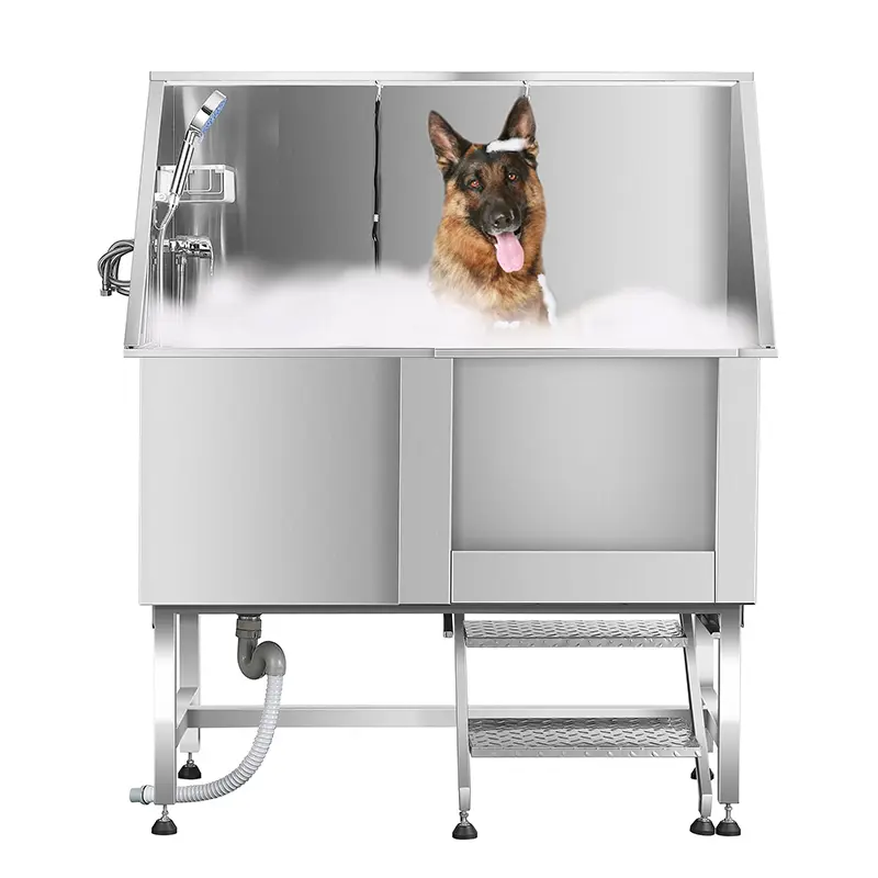 Chinese Factory Adjustable Height Dog Grooming Bath Tub Washing Station Pet Cleaning Bathing Tub