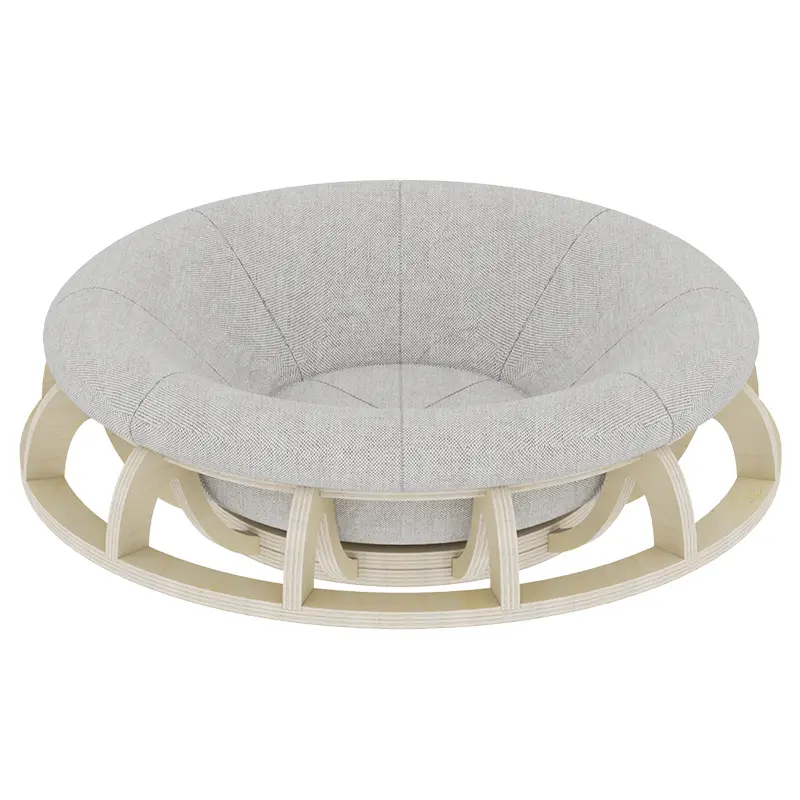 Breathable Solid Wood Bed Cat and Small Dog Bed Fashion Trendy Pet Furniture Pet Bed for Bedroom