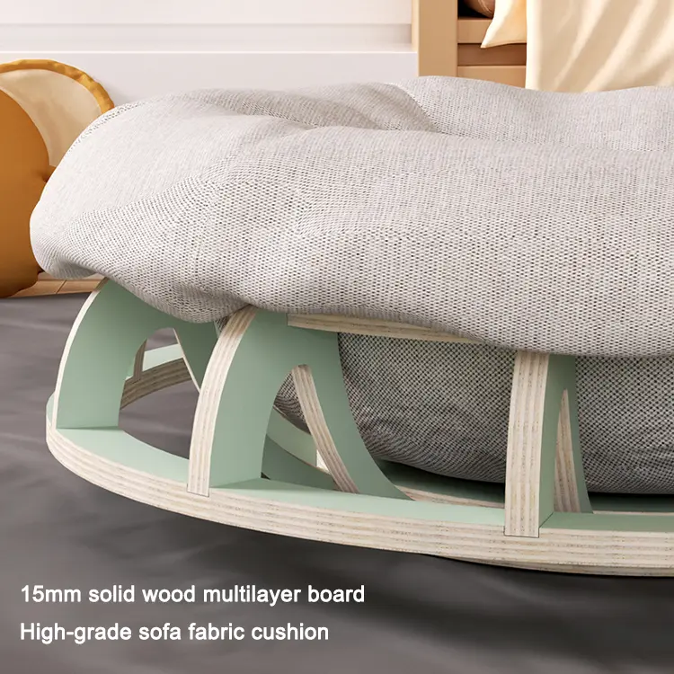 Breathable Solid Wood Bed Cat and Small Dog Bed Fashion Trendy Pet Furniture Pet Bed for Bedroom