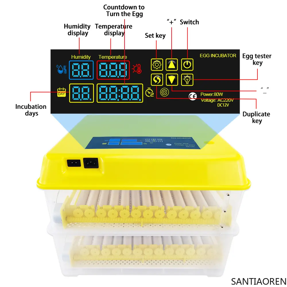 312 Eggs Roller Incubator New Material Chicken Farms Use Quail Egg Incubators for Sale