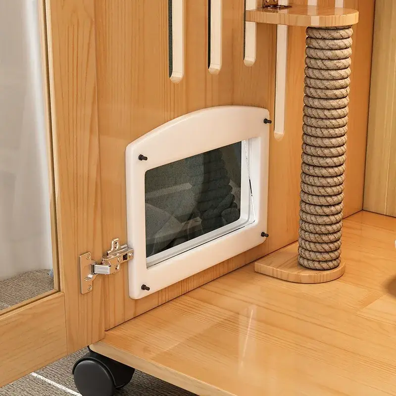 Customizable Three-Story Indoor Cat Villa Unique Multi-story Cat Nest House Showcase Cabinet Product Type for Breeding Cages