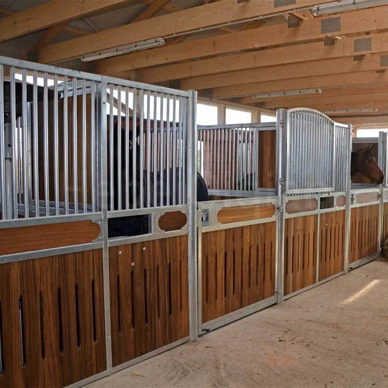 custom size Portable Outdoor Horse Stables Temporary Stables V Shape Horse Stables For Horses Barns Stall Box