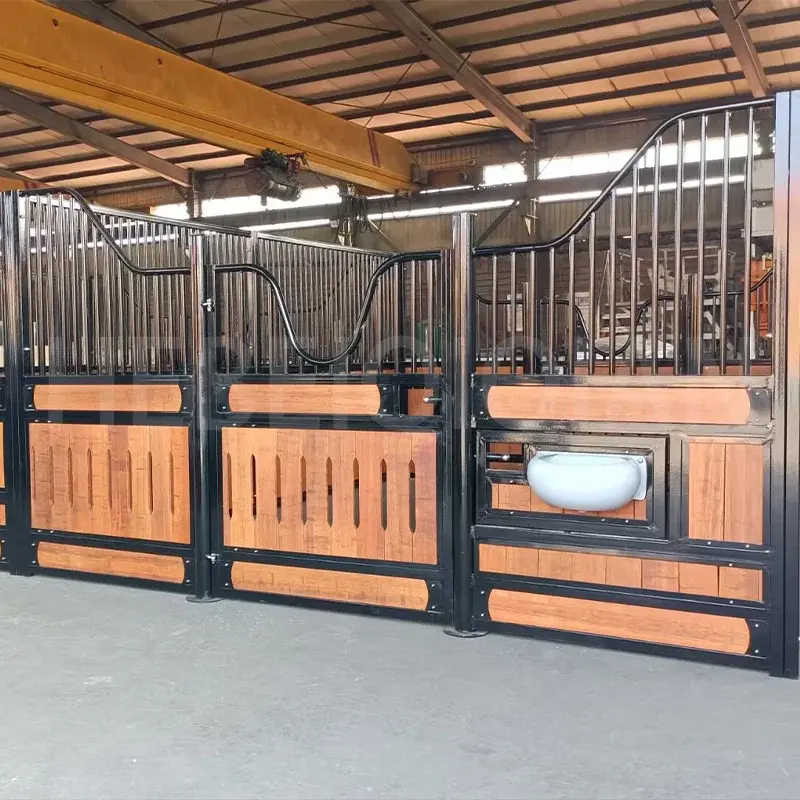 custom size Portable Outdoor Horse Stables Temporary Stables V Shape Horse Stables For Horses Barns Stall Box