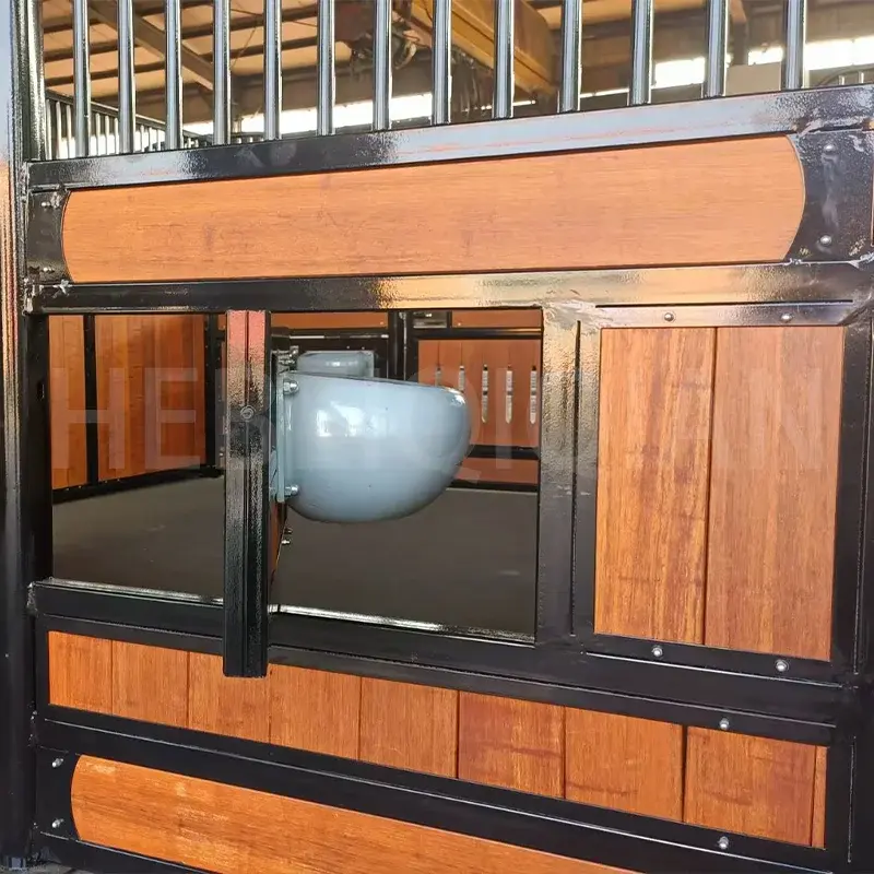 custom size Portable Outdoor Horse Stables Temporary Stables V Shape Horse Stables For Horses Barns Stall Box