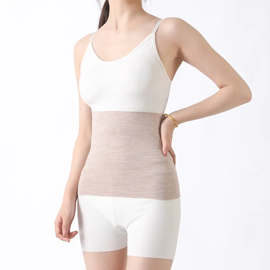 Velvet Waist Support Women Elastic Waistband Fitness Abdomen Back Pressure Warmer Inner Wear Anti-cold Cummerbund Yoga Exercise