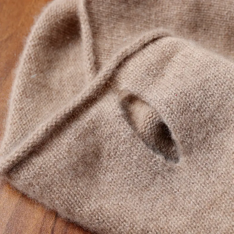 100% Pure Wool Knitted Ring Scarf Elegant Neckerscarf Female Soft Warm Cashmere False Collar Neck Warmer Hairband Winter
