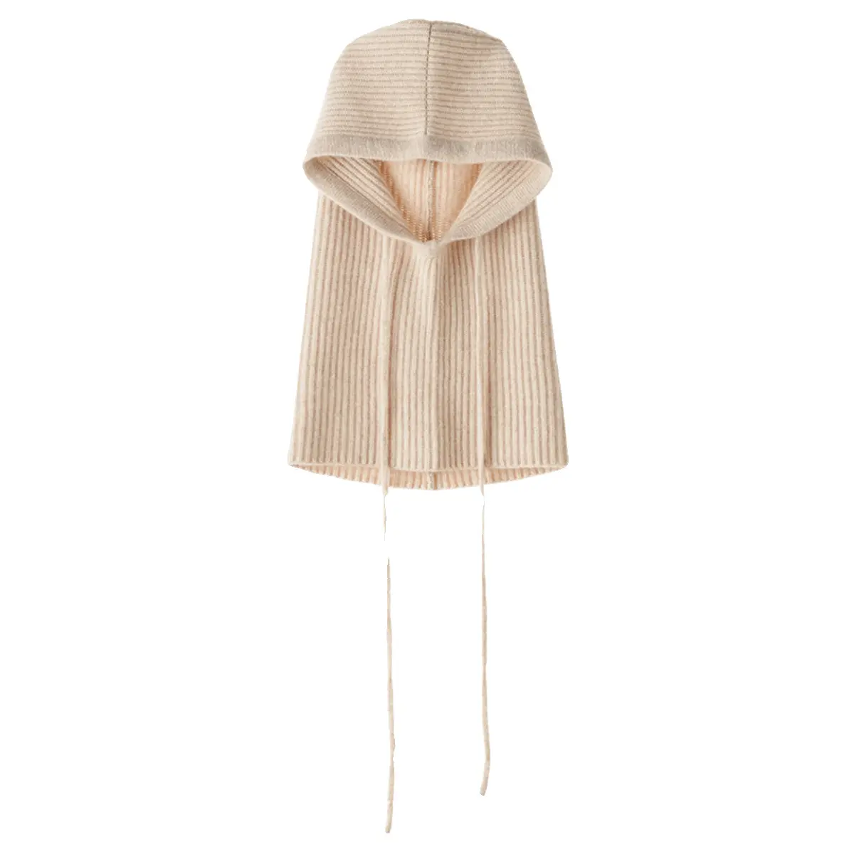 100% Wool Knitted Balaclava Hat For Women Winter Autumn Ear Face Protect Beanies Warm Soft Luxury Cashmere Hat Fashion Collar