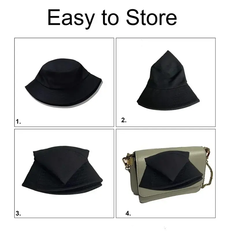Unisex Summer Foldable Bucket Hat Women Sunscreen Cotton Outdoor Fishing Hunting SunCap Men Basin Chapeau UV Prevent HipHop Hats
