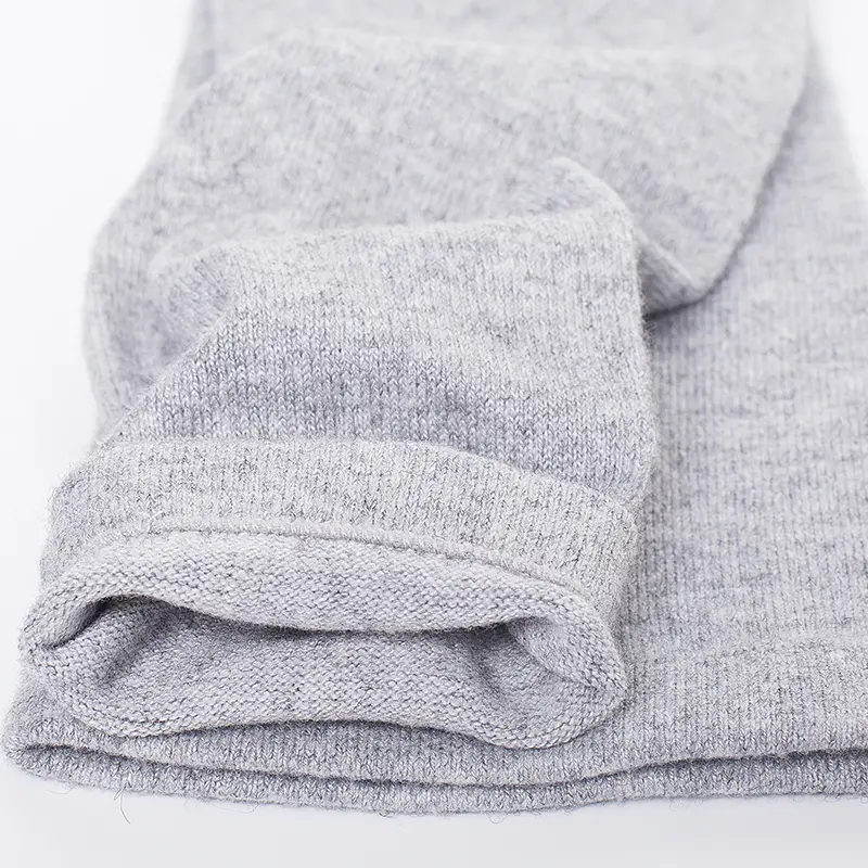 Wool Cashmere Leg Warmers for Women Winter Thermal Thick Warm Solid Knitted Thigh Sock Girls Knee High Sock Female Knee Sleeve