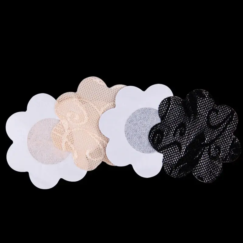 10 Pcs Women Invisible Sexy Lace  Breast Lift Tape Overlays on Bra Nipple Stickers Chest Stickers Bra Nipple Covers Accessories