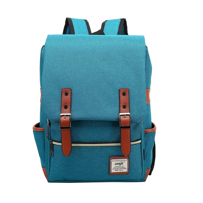 Fashion Vintage Laptop Backpack Women Canvas Bags Men canvas Travel Leisure Backpacks Retro Casual Bag School Bags For Teenager#