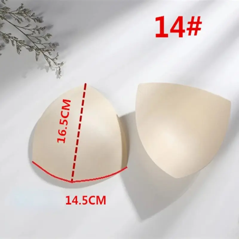 Swimsuit Padding Inserts Women Clothes Accessories Foam Triangle Sponge Pads Chest Cups Breast Bra Bikini Inserts Chest Pad