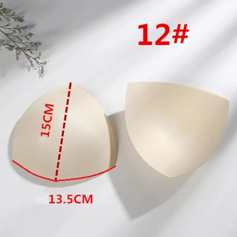 Swimsuit Padding Inserts Women Clothes Accessories Foam Triangle Sponge Pads Chest Cups Breast Bra Bikini Inserts Chest Pad