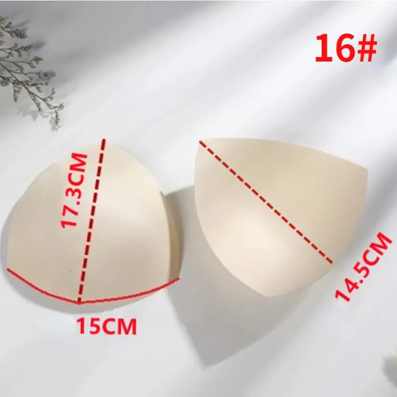 Swimsuit Padding Inserts Women Clothes Accessories Foam Triangle Sponge Pads Chest Cups Breast Bra Bikini Inserts Chest Pad