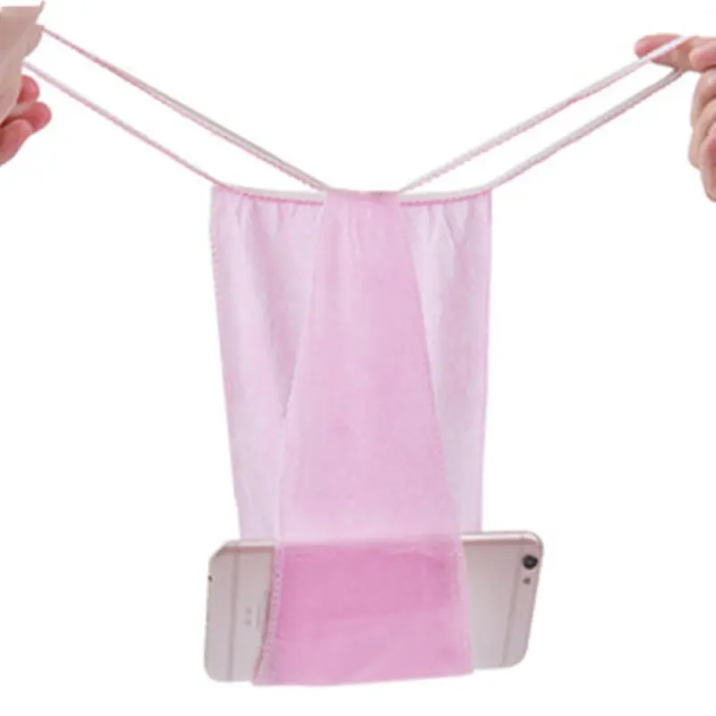 100pcs For Women Spa Non Woven Fabrics Underwear Tanning Wraps Salon Disposable Panties T Thong Hygienic Individually Wrapped