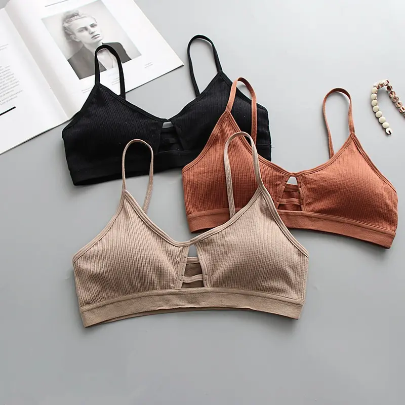 Ladies Hollow Bra, Wireless Hollow Underwear, Fitness, Crop Top, Soft Bra, Seamless Underwear