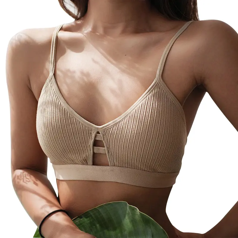 Ladies Hollow Bra, Wireless Hollow Underwear, Fitness, Crop Top, Soft Bra, Seamless Underwear