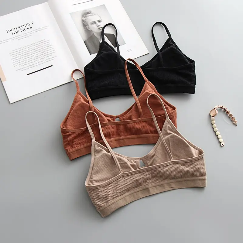 Ladies Hollow Bra, Wireless Hollow Underwear, Fitness, Crop Top, Soft Bra, Seamless Underwear
