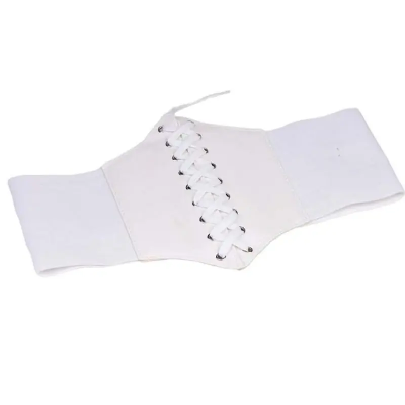 Fashion Corset Wide Belts Faux Leather Slimming Body Shaping Girdle Belt for Women Elastic Tight High Waist for Daily Wear