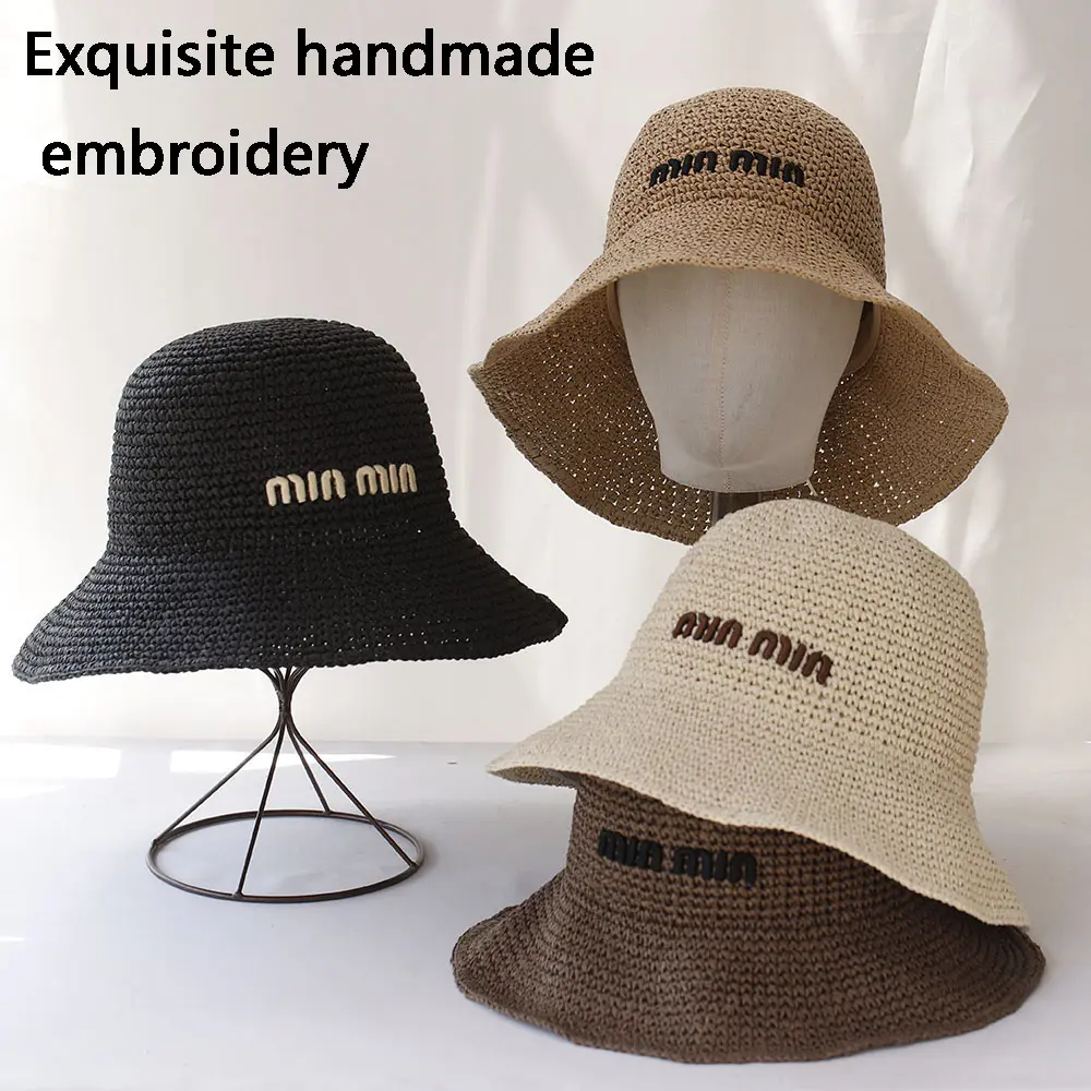 NEW Women Sun Hat Wide Large Brim Beach Hats Womens fashion Straw Hat Foldable Sun Hat Chapeau Femme Beach UV Protection Cap