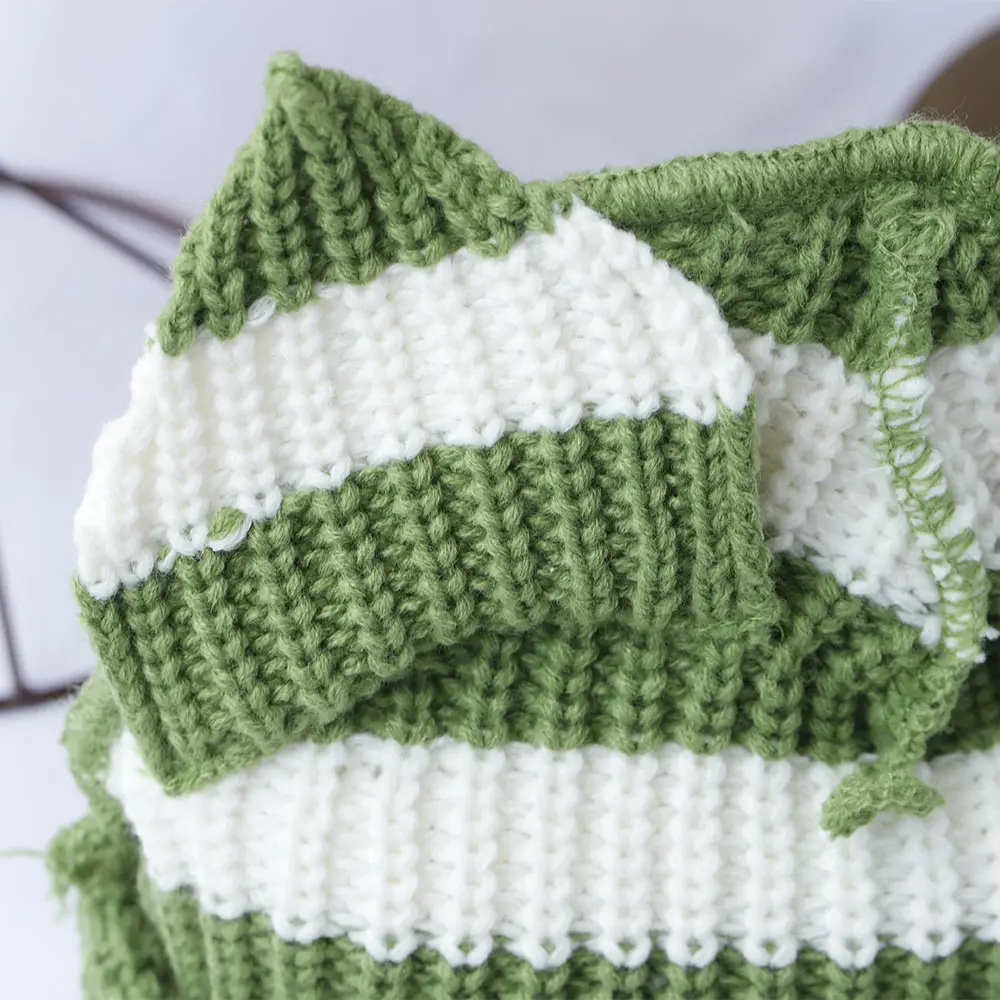 2024  NEW Cute Fashion Hooded Lover Boy Ear Knit Double-layer Warm Fox Ear Woolen Hat Niche Design Hip-hop Personality Cold Hat