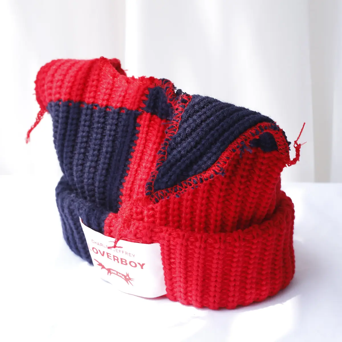 2024 new  fashion Lover boy fox Ear Knit Hat cool Warm  Woolen Hat Cute Hooded Cap Niche Design Hip-hop Christmas Gift