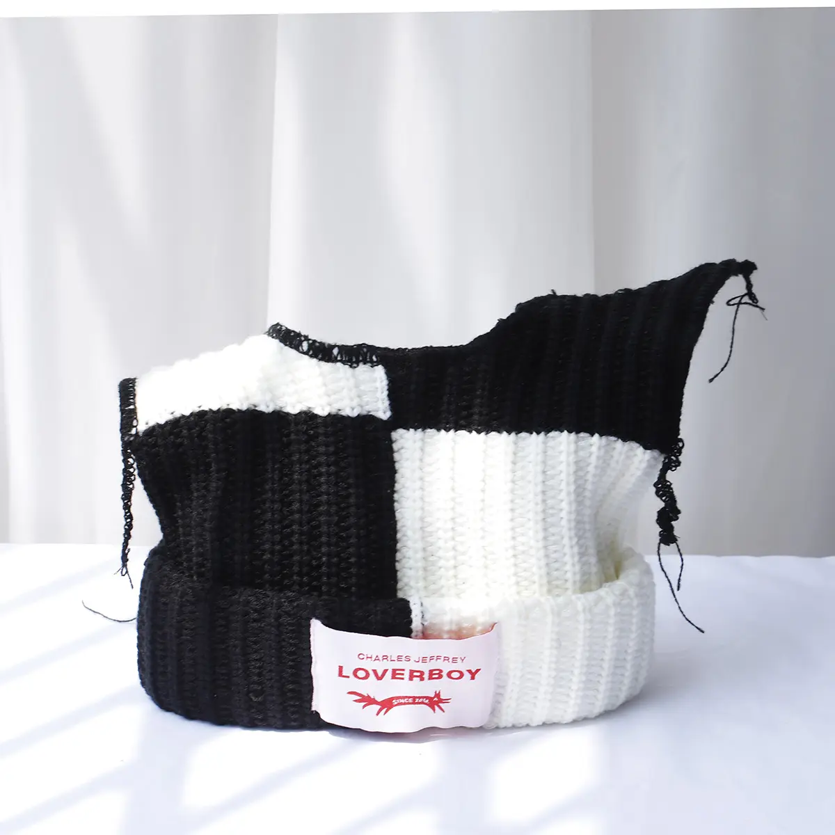 2024 new  fashion Lover boy fox Ear Knit Hat cool Warm  Woolen Hat Cute Hooded Cap Niche Design Hip-hop Christmas Gift