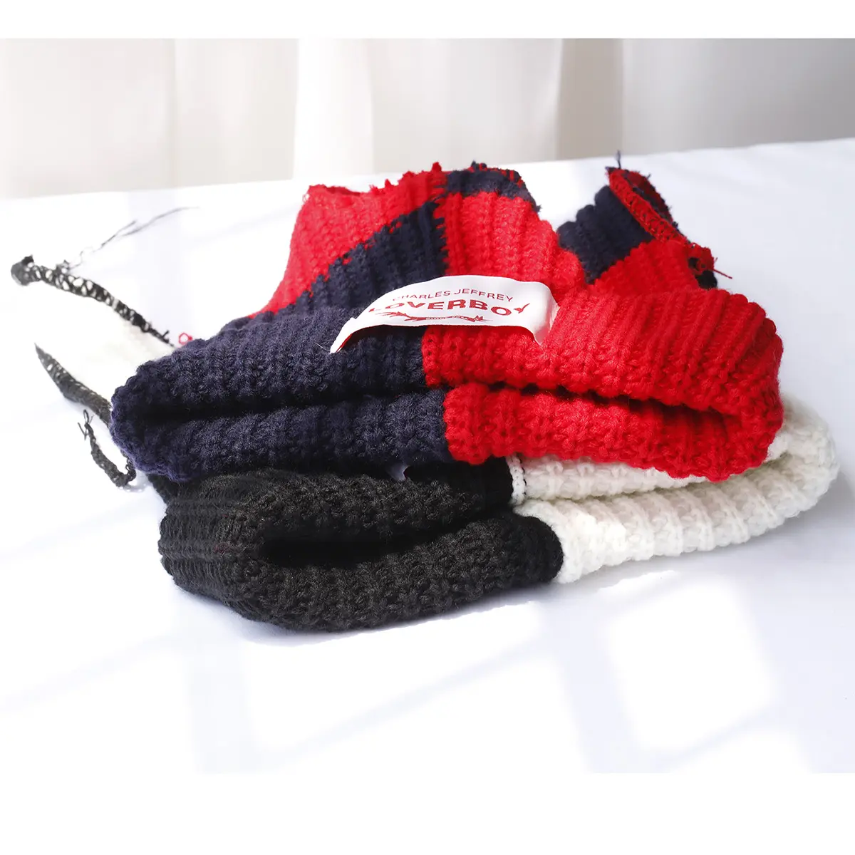 2024 new  fashion Lover boy fox Ear Knit Hat cool Warm  Woolen Hat Cute Hooded Cap Niche Design Hip-hop Christmas Gift