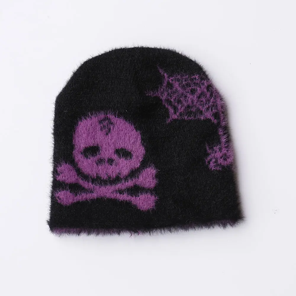New Winter Twist Knitting Hat For Women Fur Pompom Thick Plush Cap Beanie Solid Color Ladies Warm Ski Snow Skullies Beanies