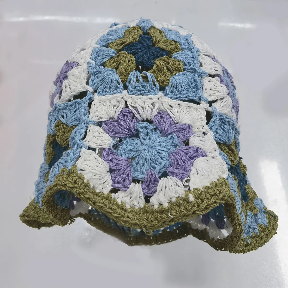 2023 new Patchwork Korean bucket hats for women cap fashion designer Panama bucket Hand-woven Knitted hat crochet for Ladies hat