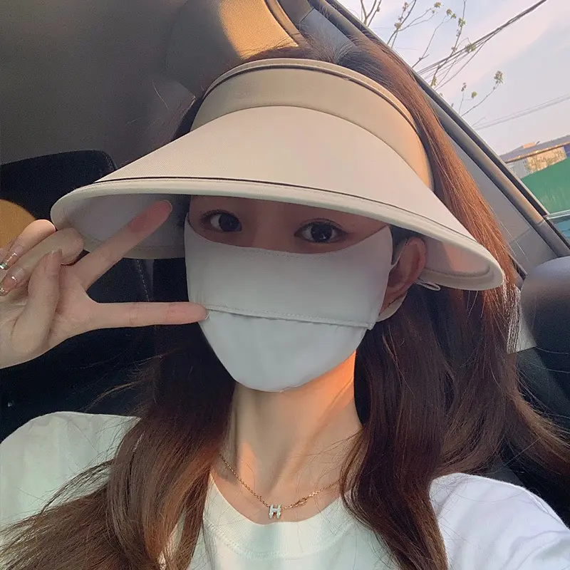 Large Brim Sun Hat Women Summer Empty Top Cap Outdoor Travel UV Protection Female Beach Visor Caps