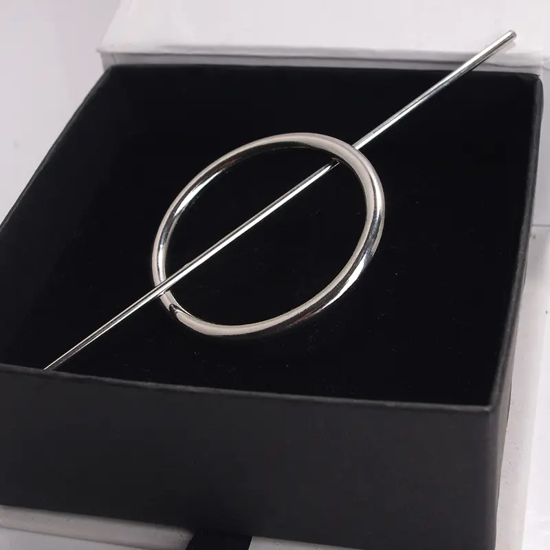 Vintage Round Hair Clip Women Metal Circle Hair Jewelry Hair Hairpin Tiara Girls Hair Accessories