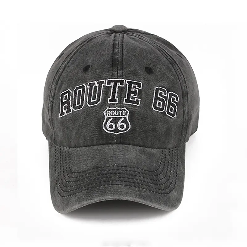 Fashion Washed Cotton Baseball Caps for Men Women Retro Letter Embroidery Hip Hop Hats Outdoor Sports Sunscreen Snapback Sun Hat