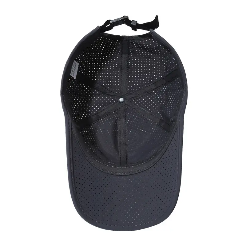 Summer Mesh Baseball Caps for Men Solid Color Quick Drying Breathable Peaked Hats Adjustable Outdoor Sports Golf Sunscreen Hats
