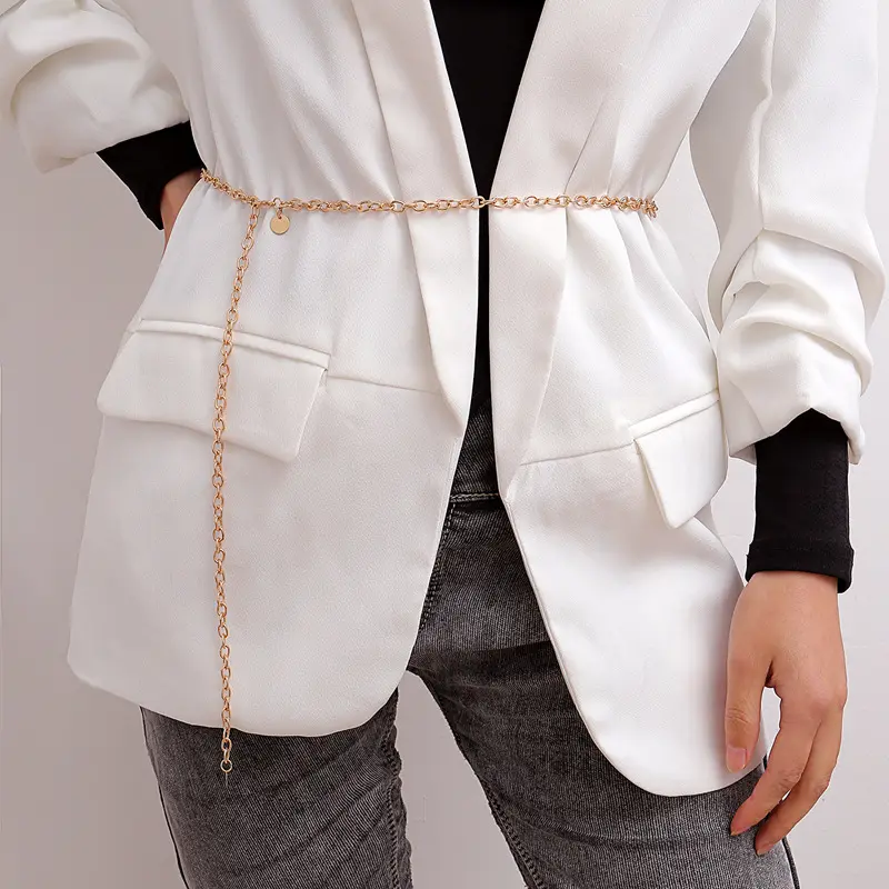 Fashion Multi-layer Waist Chain for Women Gold Silver Tassel Adjustable Body Chain Lady Girl Dress Decorative Straps Belt