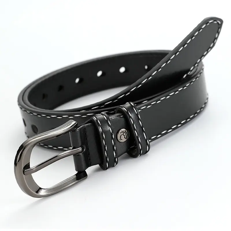 Fashion Pin Buckle Belts for Women Korean Solid Color PU Leather Adjustable Waistbands Student Jeans Coat Decorative Straps