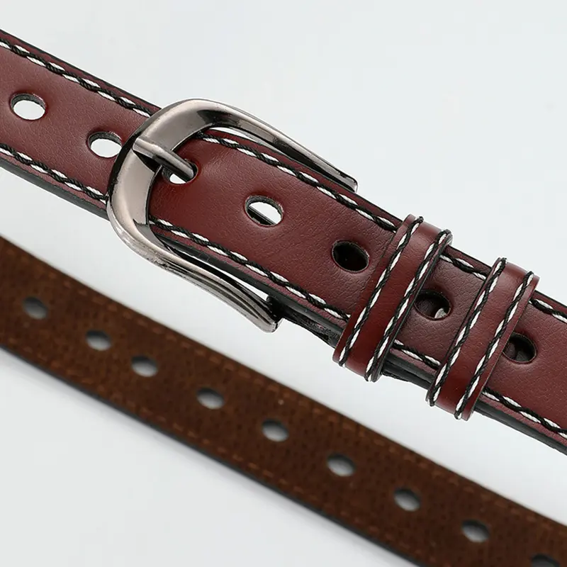 Fashion Pin Buckle Belts for Women Korean Solid Color PU Leather Adjustable Waistbands Student Jeans Coat Decorative Straps