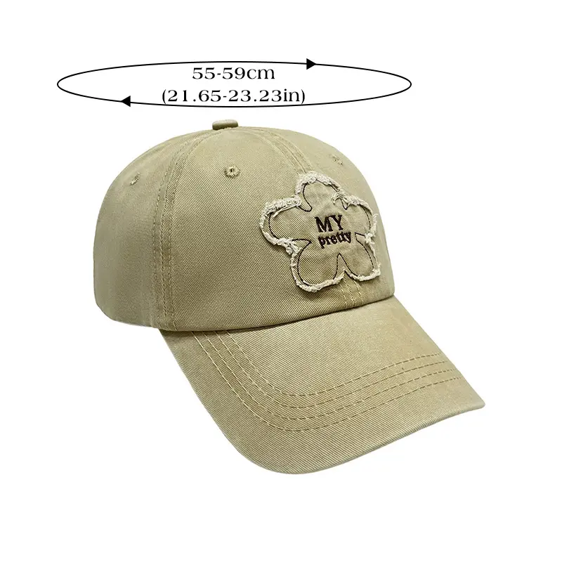 Korean Ins Flower Embroidery Baseball Caps for Women Man Outdoor Adjustable Sunshade Duck Tongue Caps Casual Sports Sun Hats