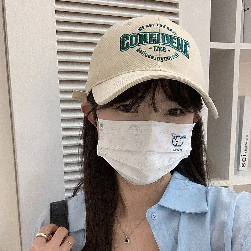 Letter Hip Hop Hats for Women Men Fashion Solid Color Cotton Baseball Caps Unisex Outdoor Sports Sunshade Peaked Hats